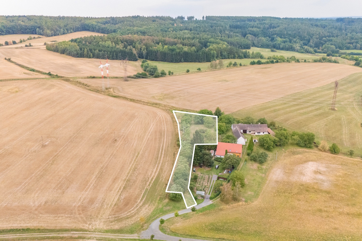 Prodej pozemku k bydlení, 3359 m², Petrovice