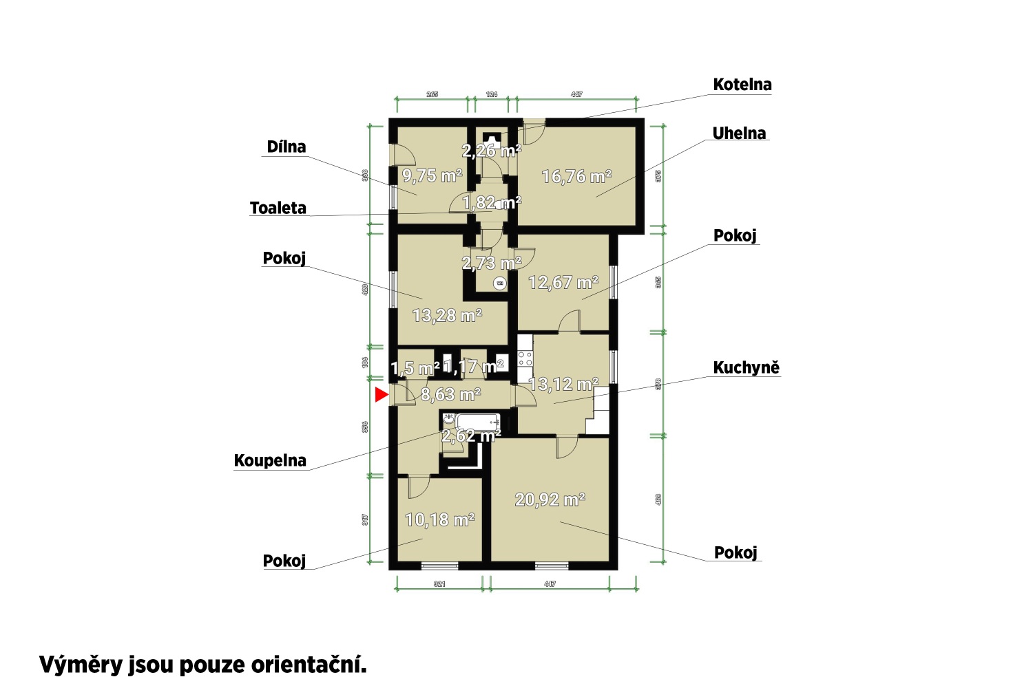 Prodej rodinného domu, 115 m², Hostomice, ul. Malostranská