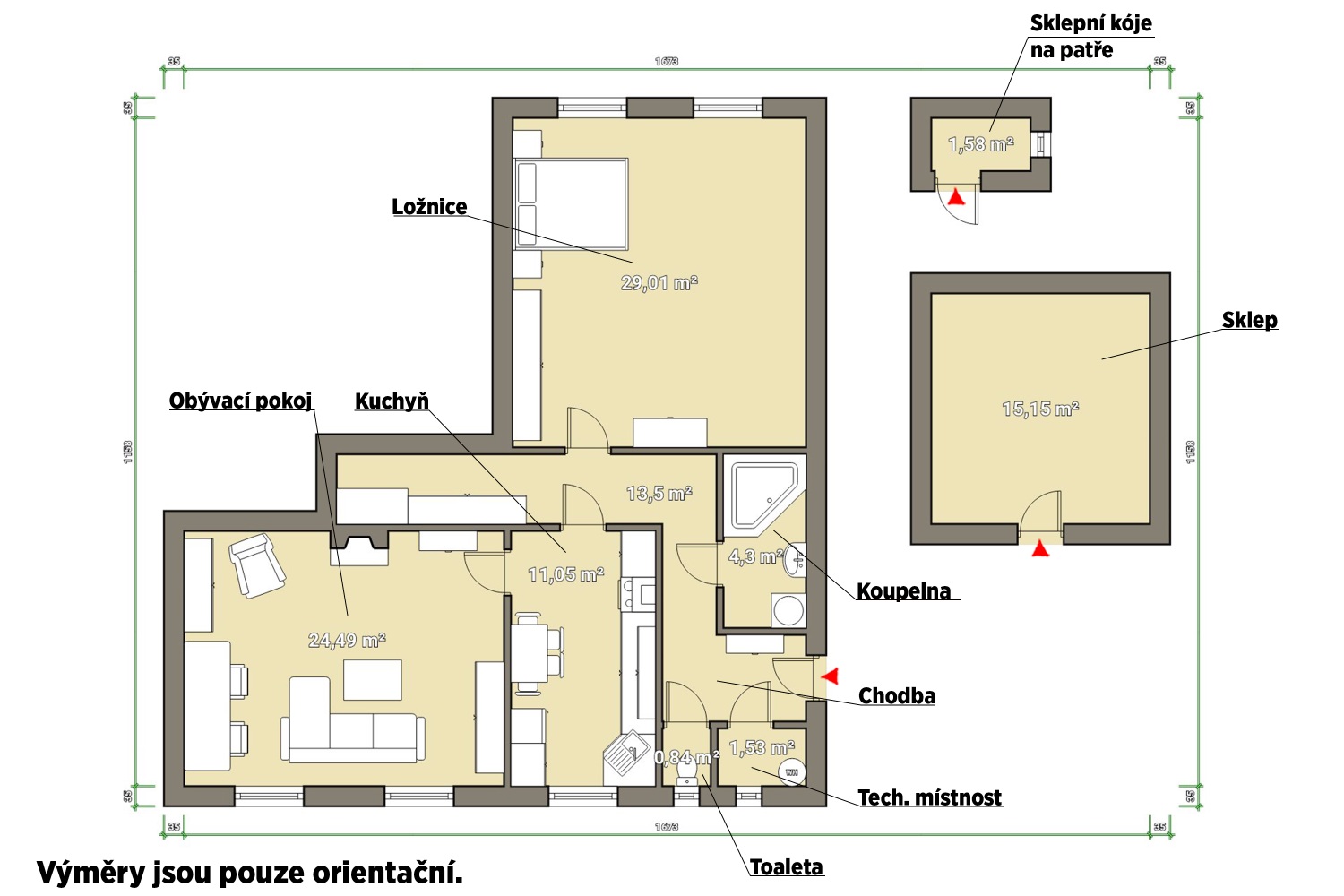 Prodej bytu 3+1, 85 m², Heřmanova Huť